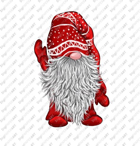 Christmas Png Gnome Clipart Scandinavian Gnomes Clipart Etsy