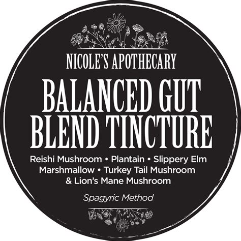 Nicoles Apothecary Balanced Gut Blend Tincture