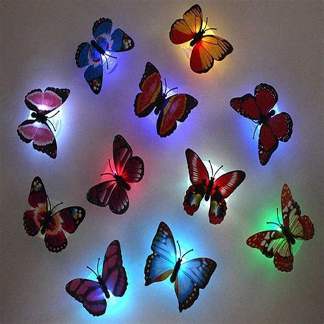 1pcs Lovely 7 Color Changing Beautiful Butterfly Led Night Light Lamp