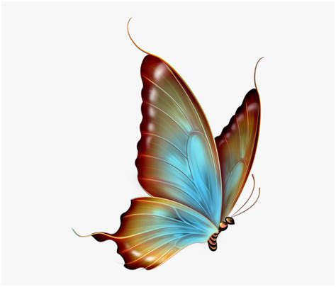 Borboleta Realista Azul Transparent Background Butterfly Clipart