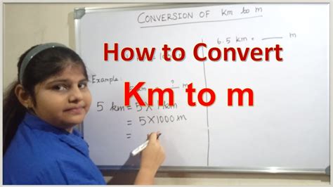 Conversion Of Kilometer Into Meter Km To M Youtube