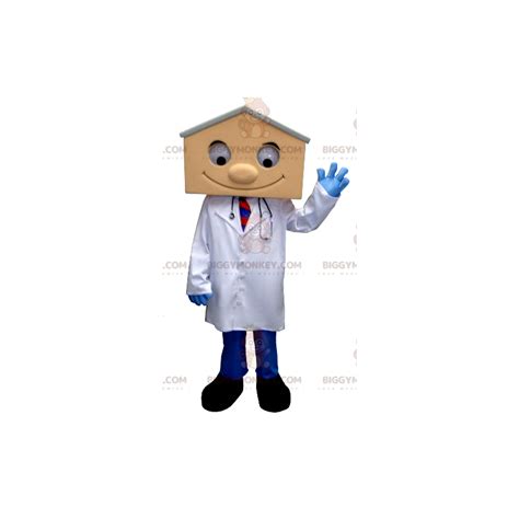 Biggymonkey Mascot Costume Doctor In Lab Coat Sizes L 175 180cm