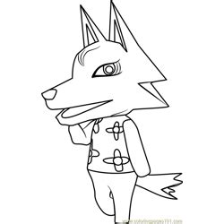 Animal crossing new horizons animal crossing custom designs animal crossing. Sable Animal Crossing Coloring Page for Kids - Free Animal ...