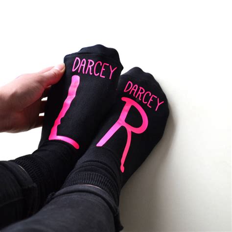 Left And Right Personalised Socks By Solesmith