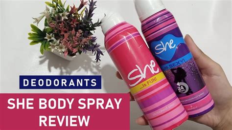 She Body Spray Review She Deodorant Review She Body Mist Review