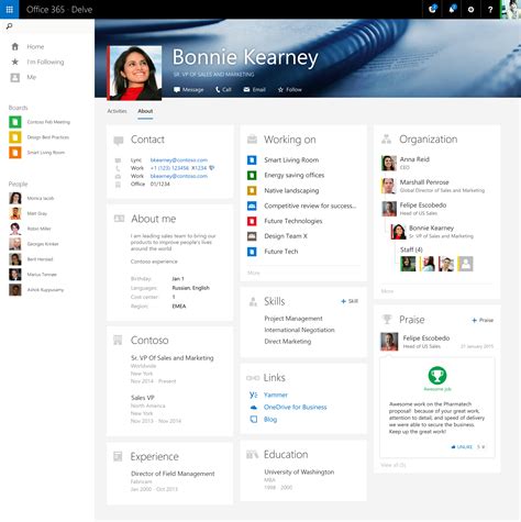 New Office Delve People Experiences In Office 365 Office Blogs