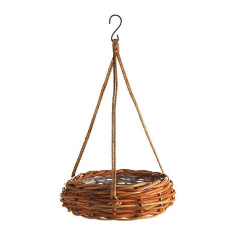 Generous In Scale This Thickly Woven Rattan Hanging Basket Is Perfect