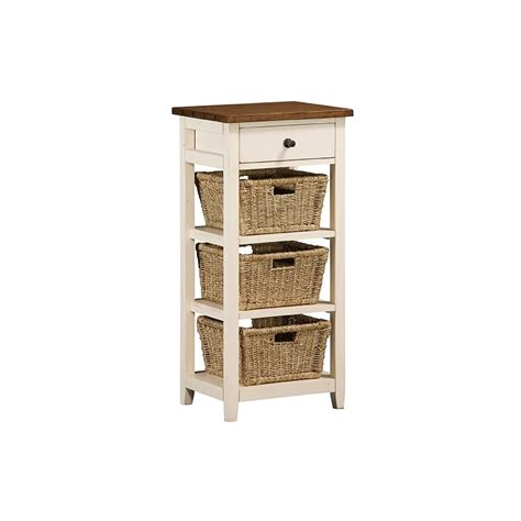 Tuscan Retreat 3 Basket Stand Country White 5465 941w By Hillsdale