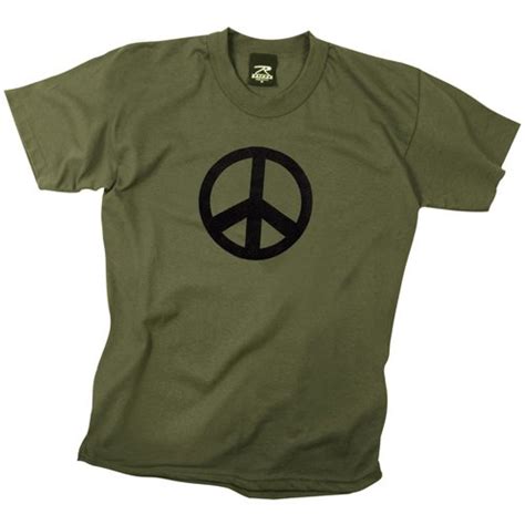 Mens Peace Sign T Shirt