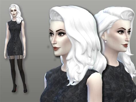 Sims 4 Hairs ~ The Sims Resource White Hair Recolor 10