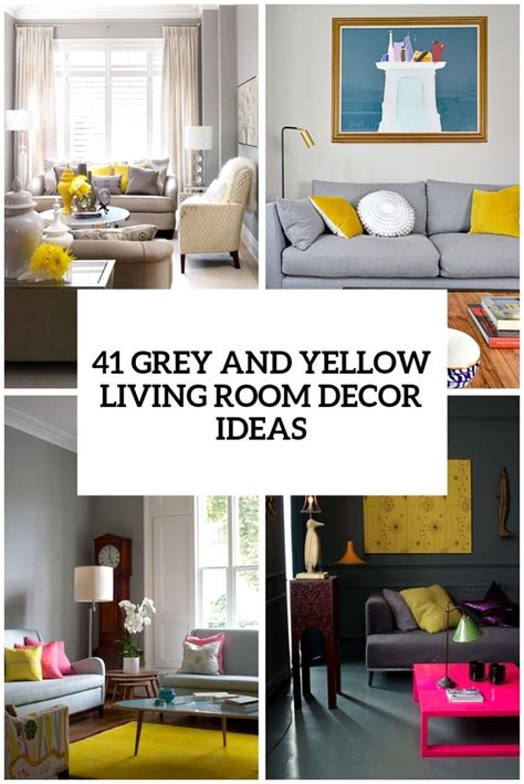 29 Stylish Grey And Yellow Living Room D Living Room Decor Gray Grey