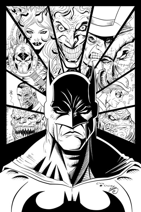 Batman And Villains Ink By Swave18 On Deviantart