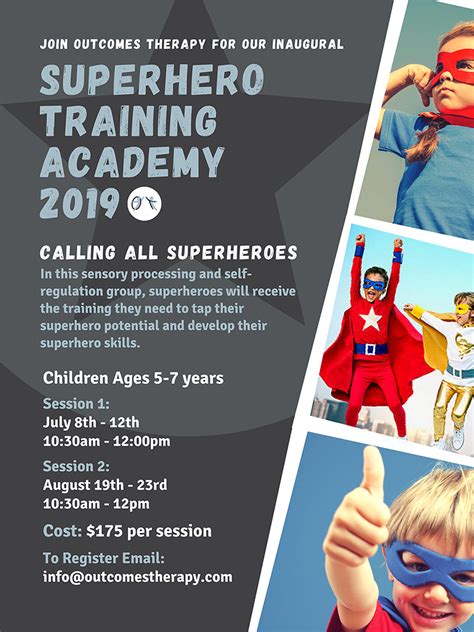 Superhero Training Academy 2019 Outcomes Therapy