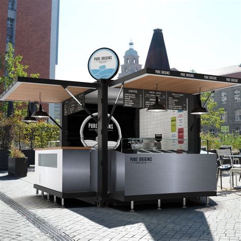10ft Pop Up Shipping Container Kiosk Designmobile Fast Food Kiosk For