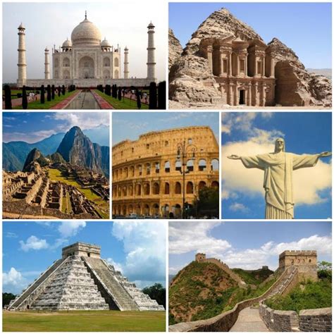 7 Wonders Of The World Images With Information Images Poster