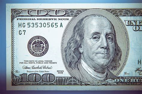 Premium Photo A Portrait Of President Franklin On A Hundred Dollar