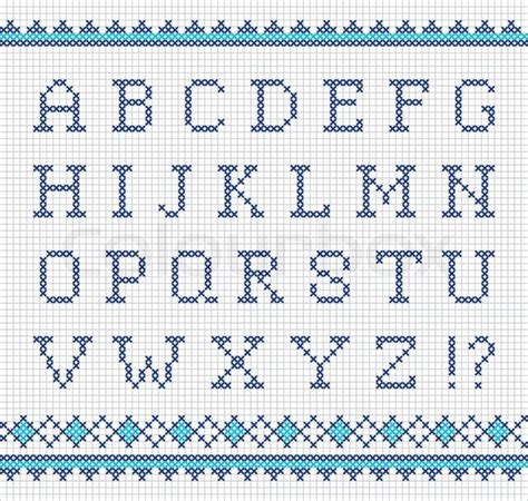 Drucken sie die vorlage aus und schneiden sie die gewünschten buchstaben mit der schere aus. Strickbuchstaben | Buchstaben sticken, Alphabet sticken ...