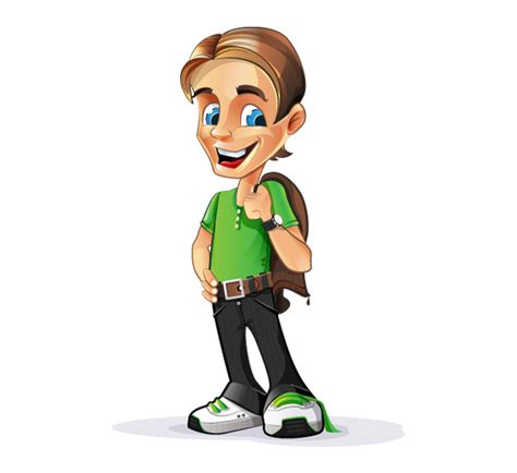 Cute Boy Vector Character Vector Characters