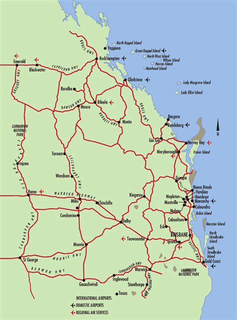 Printable Map Of South East Queensland