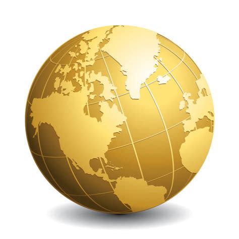 1100 Gold Globe 3d Stock Illustrations Royalty Free Vector Graphics