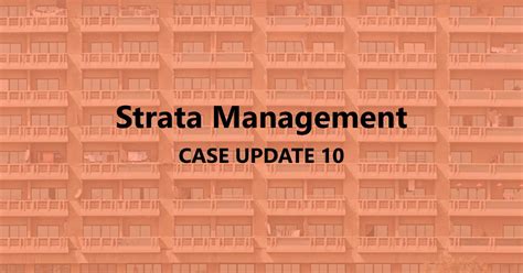 Managing agent 55 strata managing agent to record exercise of functions 56 exercise of functions of strata managing agent appointed by tribunal 57 (4) the tribunal may order that notice of an application be dispensed with if the tribunal considers it appropriate in the circumstances of the case. Strata Management Case Updates 10 - Can a JMB apply ...