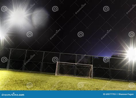 View Of Soccer Field And Goal Stock Image Image Of Arena Champion