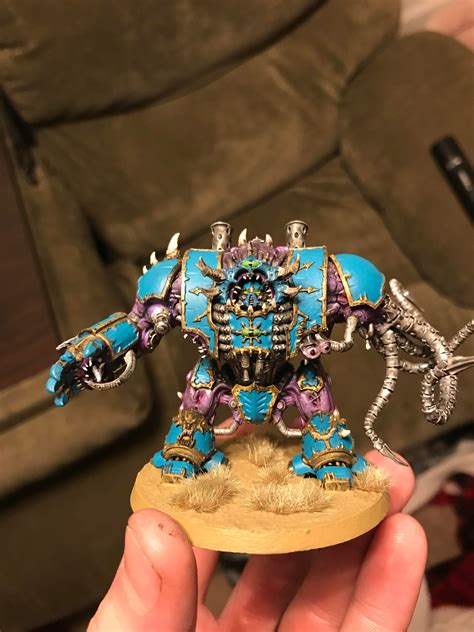 Thousand Sons Helbrute, all the weapons for the arms are magnetized. It ...