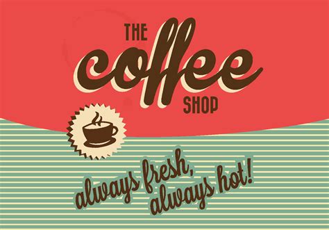 Vector set of store buildings. Coffee Shop Sign - Download Free Vectors, Clipart Graphics ...