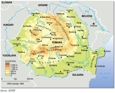 Carte des hôtels aux environs de bucarest : Cartograf.fr : Carte de la Roumanie