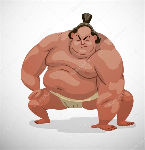 Huge Sumo Wrestler Stock Vector By ©ivannikulin 88367060