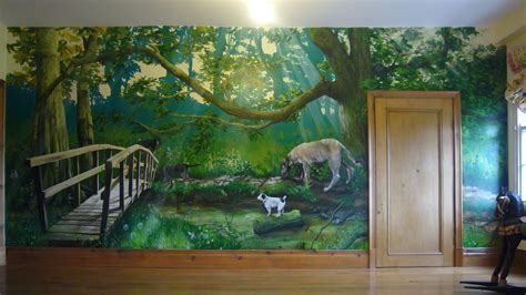 The Best Painting A Forest Wall Mural References