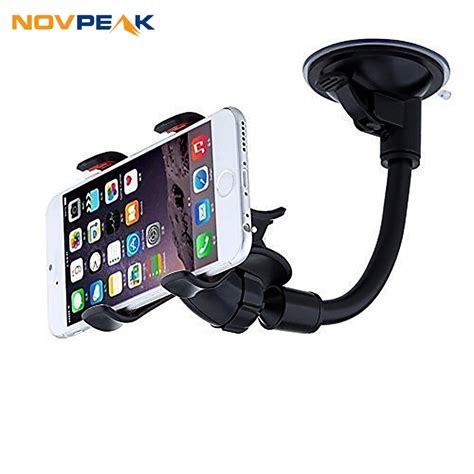 Flexible Long Arm Phone Holder For The Car Vehicle 360 Degree Roating