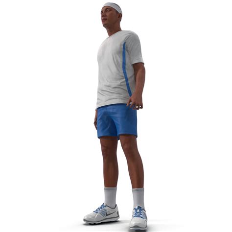 3d Model Tennis Player Rigged 3