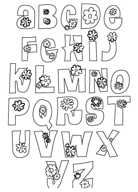 12 Free Printable Bubble Letters Alphabet Templates