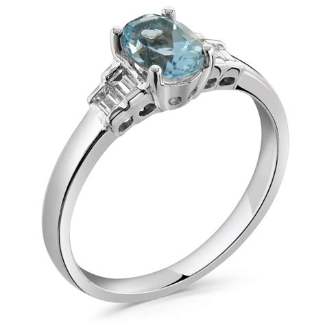 Aquamarine engagement ring chakras and aquamarine. Aquamarine Diamond Engagement Ring | Autumn and May | Gemstones