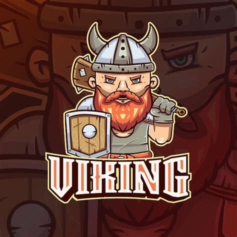 Premium Vector Viking Mascot Gaming Logo