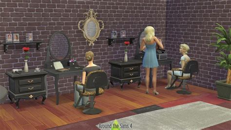Sims 4 Cc Sims 4 Beauty Salon Salon De Beauté
