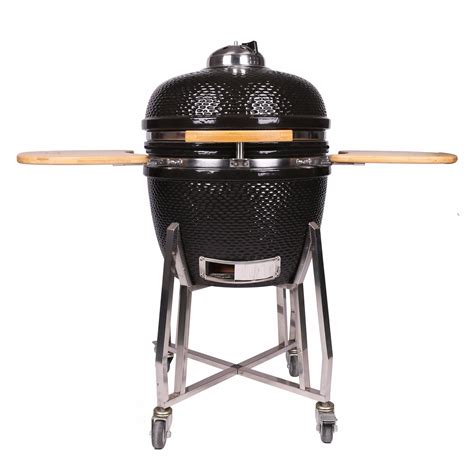 24 Inch Ceramic Kamado Bbq Grill With Two Tier Ss304 Cooking Grid China Kamado And Grill Price