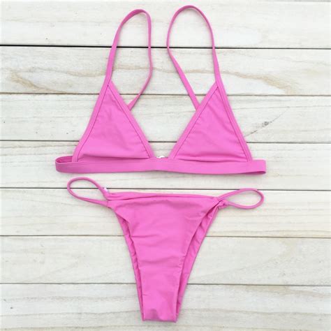 2017 Pink Sexy Girl Swimsuit Micro Bikini Set Cn Bikinis