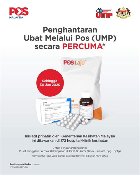 *dengan syarat pembayaran dibuat pada hari khamis sebelum 12 tgh malam. Pos Malaysia tawar Penghantaran Ubat Melalui Pos (UMP ...