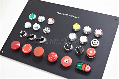 Buttons For Electrical Control Panels Stock Photo Image Of Board