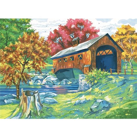 Senior Paint By Numbers Covered Bridge Reeves From Uk Uk