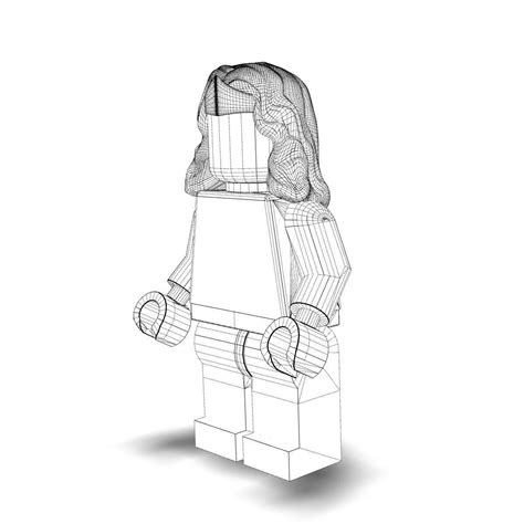 Wonder Woman Lego 3d Model Max Obj 3ds C4d Lwo Lw Lws Ma Mb
