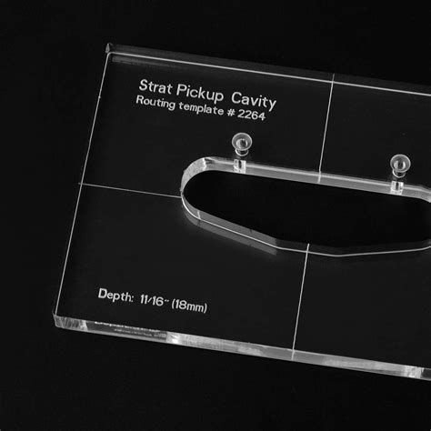 Musiclily Pro Cnc Accurate Acrylic Single Coil Pickup Routing Template