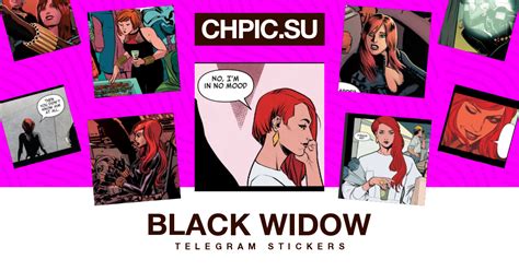 Black Widow Telegram Stickers