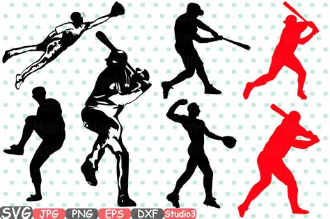 Eps Svg Pdf Png Dxf Jpeg Clip Art Silhouette Baseball Ball Cut