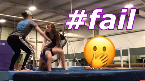Gymnastics Coach Spotting Save Youtube