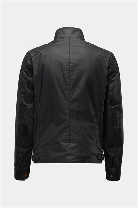 Belstaff Waxed Jacket Racemaster Dark Navy Braun Hamburg