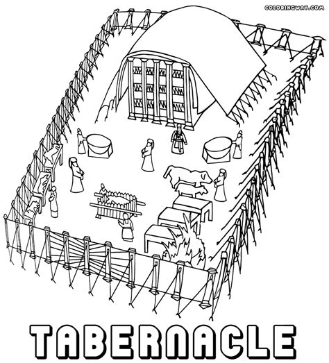 The workbook will consist of five the tabernacle was a special tent placed in the middle of the israelites' camp. Tabernacle coloring pages | Coloring pages to download and ...