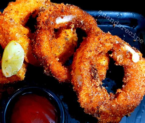 Cheese Onion Rings Recipe Easy Snack Recipe